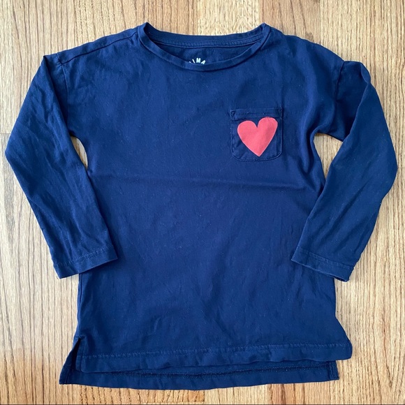 ☀️ 3/$15 EUC Primary legging tee with heart size 4-5 - Picture 2 of 10